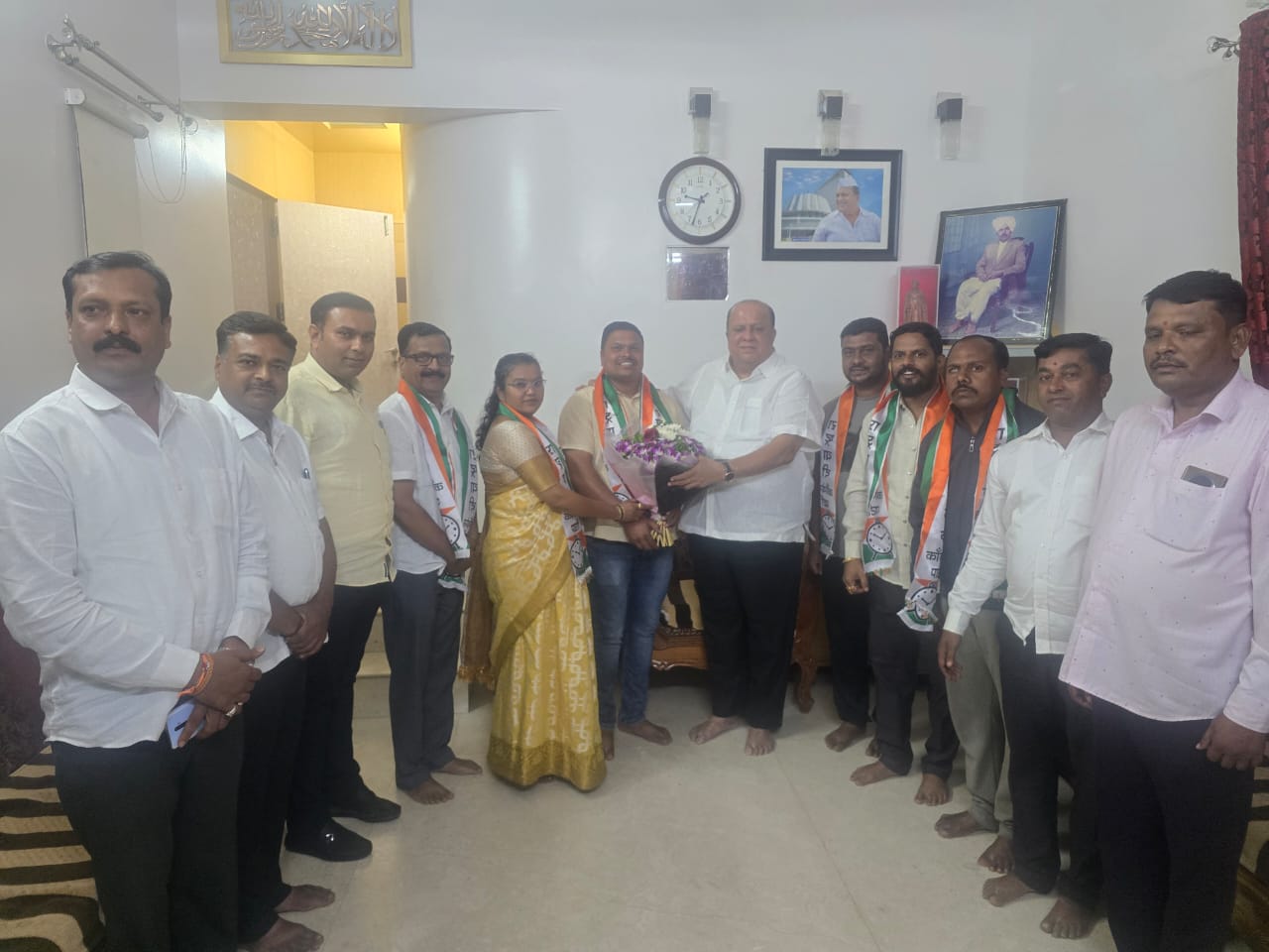 Ajit Patil and Mrs Pratibha Patil of Gadhinglaj